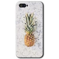 MRCİLETİSİM Realme C2 Kılıf HD Desen Baskılı Arka Kapak + Temperli Cam - Ananas