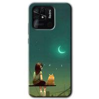 Redmi 10C Kılıf HD Desen Baskılı Arka Kapak - Kedili Kız