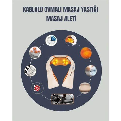 6 Başlıklı Isıtmalı Masaj Cihazı – Tüm Vücut İçin Derin Kas Masajı