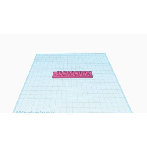 Toyota Anahtarlık 3D Baskı (Bu ürün Sadece Plastik parçadır - Almadan Önce Soru Sorabilirsiniz)