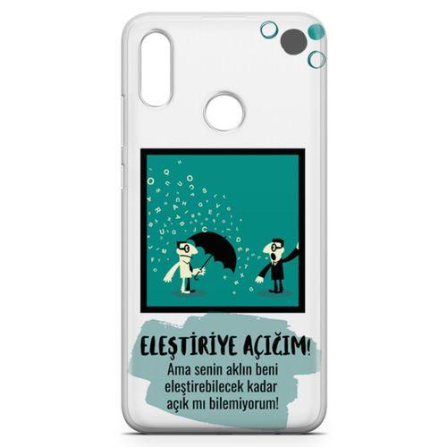 Huawei Y7 2019 Kılıf Eleştriye Açığım Arka Kapak Koruma Desenli Full Koruyucu