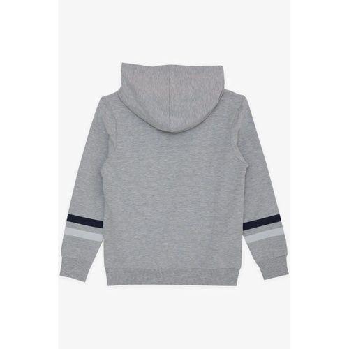 8-15 Yaş Erkek Çocuk Sweatshirt Kapüşonlu Nakışlı