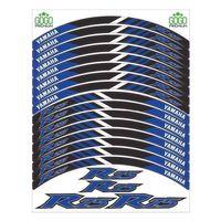 YAMAHA Yamaha Reflektör Mavi Baskı R25 Uyumlu 1 Set Jant Şeridi