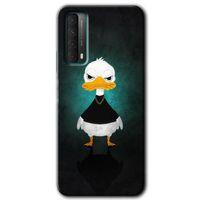 MRCİLETİSİM Huawei P Smart 2021 Kılıf HD Desen Baskılı Arka Kapak + Temperli Cam - Angry Duck