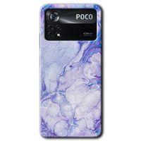 Xiaomi Poco x4 Pro HD Baskılı Kılıf + 9D Tam Ekran Koruyucu - Spots Lilac