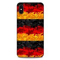 Apple iPhone XS Max Kılıf Almanya (11) Tam Koruma Bayrak