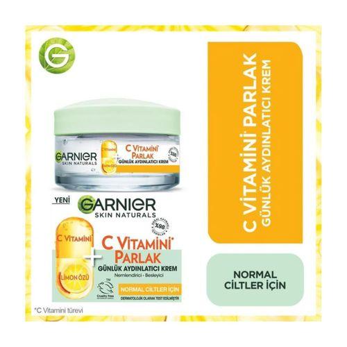 Garnier C Vitamini Parlak Günlük Aydınlatıcı Nemlendirici Krem 50ML