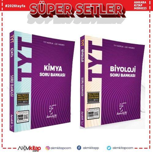 Karekök Yayınları TYT Kimya ve Biyoloji Soru Bankası Seti 2 Kitap