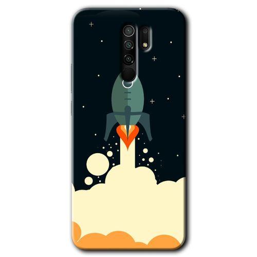 Xiaomi Redmi 9 Kılıf Baskılı Arka Kapak - Space Smoke +Tam Ekran Koruyucu