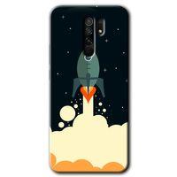 Xiaomi Redmi 9 Kılıf Baskılı Arka Kapak - Space Smoke +Tam Ekran Koruyucu