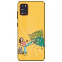 Samsung Galaxy A31 Kılıf Depresyon (44) Tough Armor Kılıf Mor Kahve