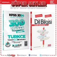 Yediiklim 2024 KPSS Türkçe 300 Soruda Tekrar Kampı ve AKM Dil Bilgisi Soru Bankası Seti 2 Kitap