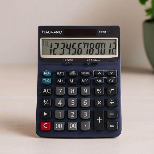 12 Haneli Hesap Makinesi - 100 İşlem Geri Çağırma