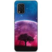 Lopard Xiaomi Mi 10 Lite Uyumlu Kılıf Gece'S (39) Liquid Crystal Kılıf Pembe Ay