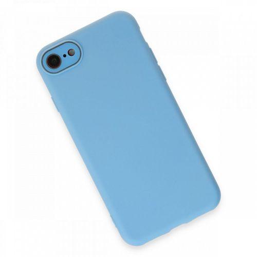 iPhone SE 2020 Kılıf Lansman Glass Kapak - Mavi