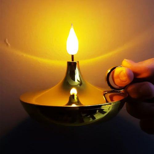 Dekoratif Gold Pilli Mum Lamba