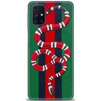 Samsung Galaxy M51 Kılıf HD Baskılı Kılıf - Yılan + Tam Ekran Koruyucu