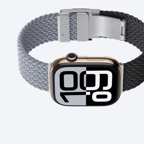 Apple Watch 10 46mm Amazingthing Glamour Blend Hasır Kordon