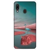 Lopard Samsung Galaxy A20 Uyumlu Kılıf Manipülasyon ☻ (21) Koruyucu Kapak Baskılı
