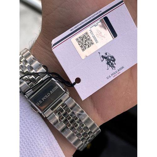 U.S.Polo Assn Çelik Kasa Ve Kordon 2 Yıl Garantili 5 Atm Suya Dayanıklı Erkek Kol Saati E.USP1111-04