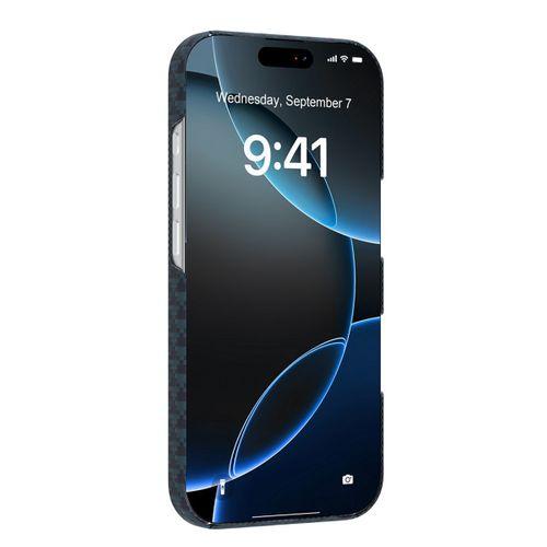 Apple iPhone 17 Pro Max Kılıf M-safe Şarj Özellikli Raptic Aramid Skin Origin Serisi Karbon Kapak
