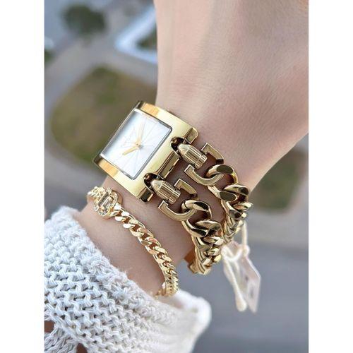 Ferrucci Zincir Tasarım 2 Yıl Garantili 3 Atm Suya Dayanıklı Kadın Kol Saati+Bileklik Z.03649.5