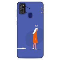 Samsung Galaxy M21 Kılıf Depresyon (36) Glitter Kılıf Yeşil Tonları