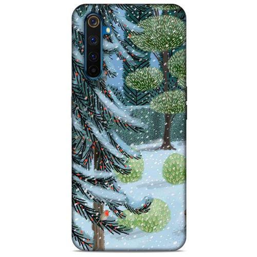 Oppo Realme 6 Pro Kılıf Snowix (43) Thin Fit Kılıf Beyaz Yeşil