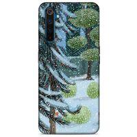 Oppo Realme 6 Pro Kılıf Snowix (43) Thin Fit Kılıf Beyaz Yeşil