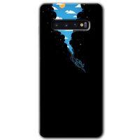 Galaxy S10 Kılıf HD Desen Baskılı Arka Kapak - Derinlere Yolculuk + Kırılmaz Cam