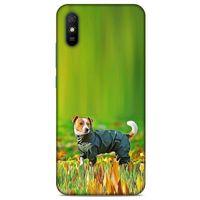 Xiaomi Redmi 9A Kılıf Köpek Kıyafetleri (26) Tpu Silikon Kılıf Jack Russell Yağmurluk