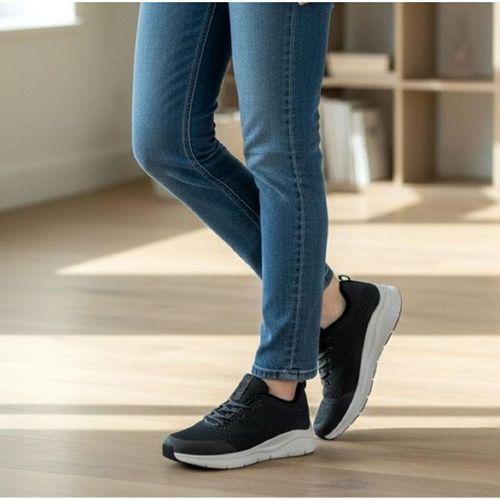 Bestof 231 Füme-Beyaz Fileli Fuspetli Spor Ayakkabı