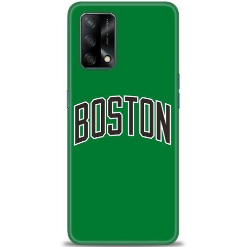 Oppo A74 Kılıf HD Baskılı Kılıf - Boston Yeşil + Tam Ekran Koruyucu