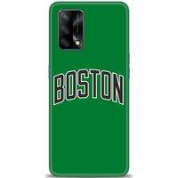 Oppo A74 Kılıf HD Baskılı Kılıf - Boston Yeşil + Tam Ekran Koruyucu