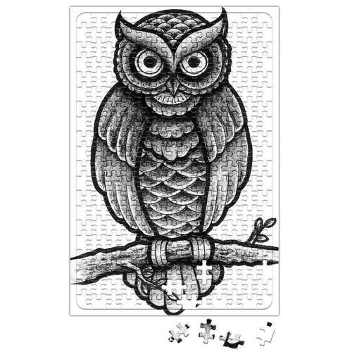 Baykuş Drawing Çizim Hayvan Animal Owl Simple Pet Puzzle