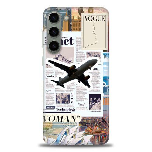 Samsung Galaxy S23 Kılıf HD Baskılı Kılıf - Net Woman + Tam Ekran Koruyucu