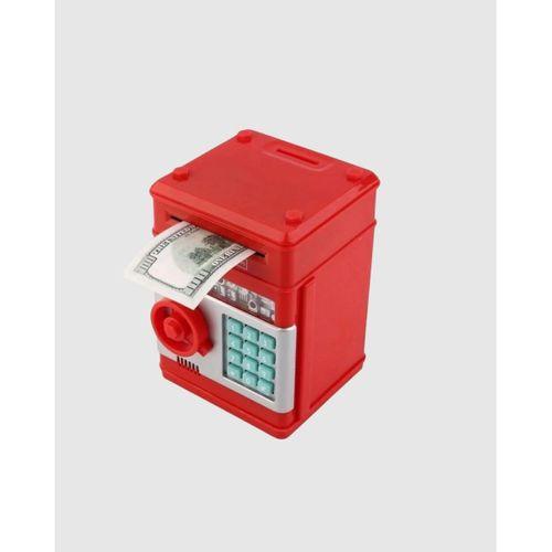 Kırmızı Şifreli Atm Kasa Para Yutan Kumbara