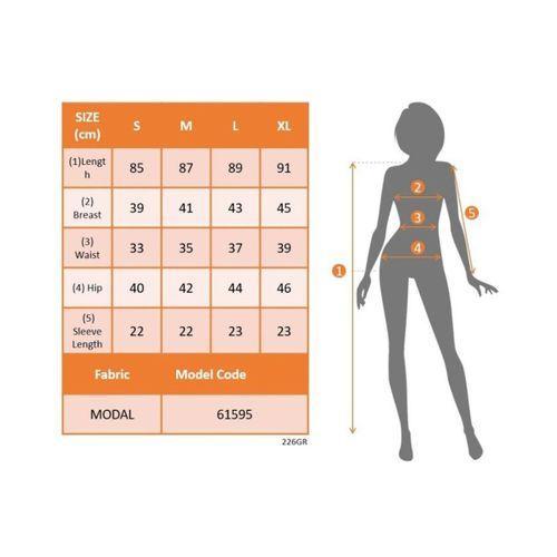 Kadın Kısa Kollu Asimetrik Kesim Yaka şerit Ve Aksesuar Detaylı Modal Elbise