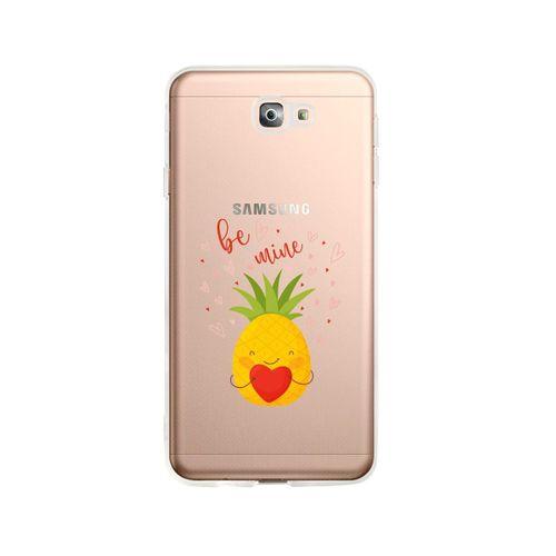 Samsung J7 Prime Be Mine Desenli Premium Şeffaf Silikon Kılıf
