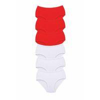 6 Adet Tutku Kadın Yüksek Bel Bato Kalın Lastik Külot S7