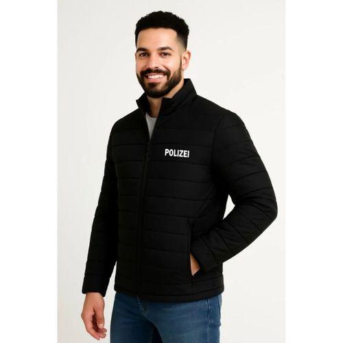 Erkek Mikro Su İtici Kapitone Baskılı Astarlı Fermuarlı Bomber Mont - Siyah