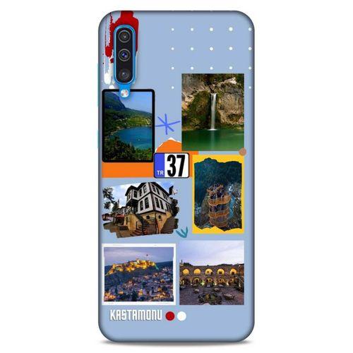 Lopard Samsung Galaxy A50 Uyumlu Kılıf Şehirli ※ (37) Kastamonu Silicone Cover