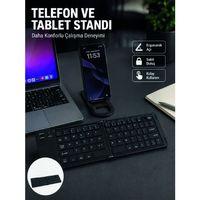 Bluetooth Katlanabilir Klavye Usb-c 3 Cihaz Bağlantılı Taşınabilir Klavye