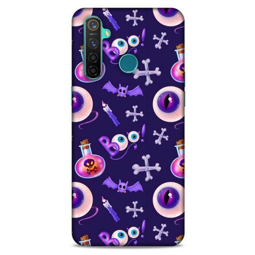 Realme 5 Pro Uyumlu Kılıf Mor Delisi (21) Koruyucu Kapak Göz