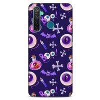 Realme 5 Pro Uyumlu Kılıf Mor Delisi (21) Koruyucu Kapak Göz