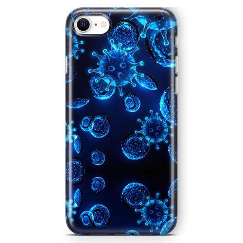 Apple iPhone SE 2020 Kılıf Viral Enfeksiyon Arka Kapak Koruma Desenli Full Koruyucu