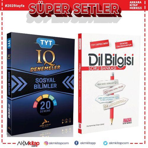 Paraf TYT IQ Sosyal Bilimler Deneme ve AKM Dil Bilgisi Soru Bankası Seti 2 Kitap