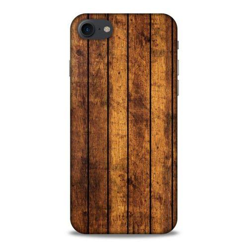 Lopard Apple Iphone 7 Uyumlu Kılıf Wood'X (15) Antişok Kılıf Baskılı