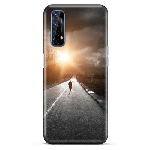 Oppo Realme 7 Kılıf Depresyon (38) Neo Hybrid Kılıf Yeşil Kırmızı Mor