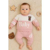 Baby Desenli 2'li % 100 Pamuk Kız Bebek Takımı